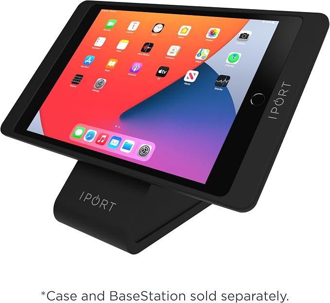 72300 Connect PRO iPad Case – Wireless Charging Case for iPad 10.2” (9th 8th 7th Gen) | Contactless Charging Magnetic Docking and 360° Rotation | Secure &amp Sleek Design – Black