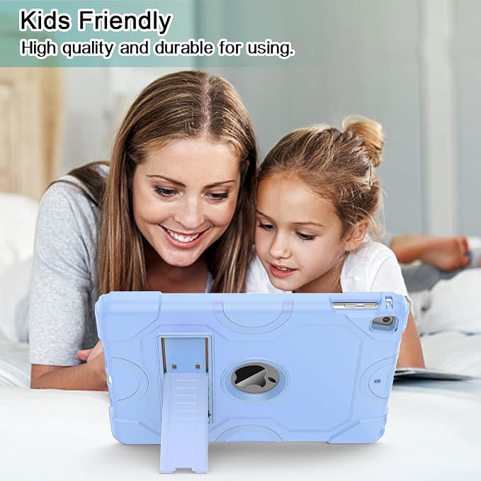 ZoneFoker Case for iPad 6th/5th Generation (9.7 Inch 2018/2017 Model) iPad Air 2 / 1st iPad Pro 9.7 Heavy Duty Shockproof Rugged Protective Case Alpine Green
