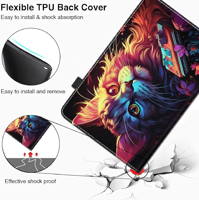 Case for Amazon Kindle Fire Max 11 Tablet (13th Generation 2023 Release) - Slim Fit Standing Cover with Auto Sleep/Wake for All-New Fire 11 Max Tablet，Enchanted Forest 2