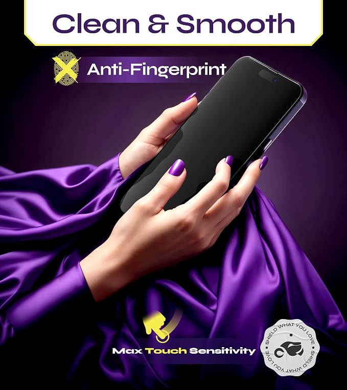 for iPhone 15 PLUS &amp 16 PLUS Screen Protector (2Pack) Easy Auto-Dust &amp Align Install Kit 6.7 Tempered Glass 9H Hardness Ultra HD Clear Case Friendly WonderShield