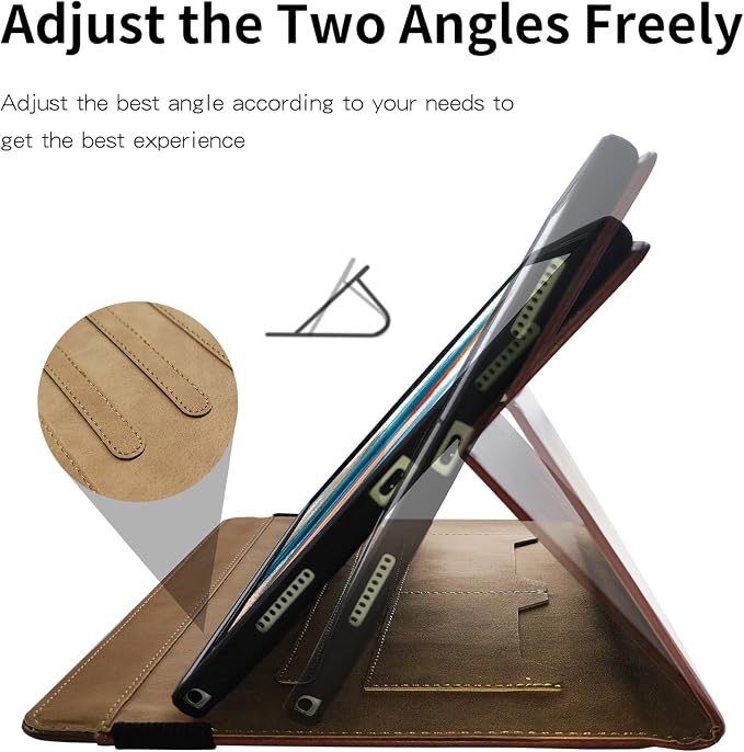 Case for Lenovo Tab M10 Plus (2020 2nd Gen) TB-X606F / TB-X606X 10.3 Multi-Angle Cover Built in Pocket PU Leather Stand Case with Multi-Angle Stand Card Holder for Lenovo M10 Plus 10.3 inch