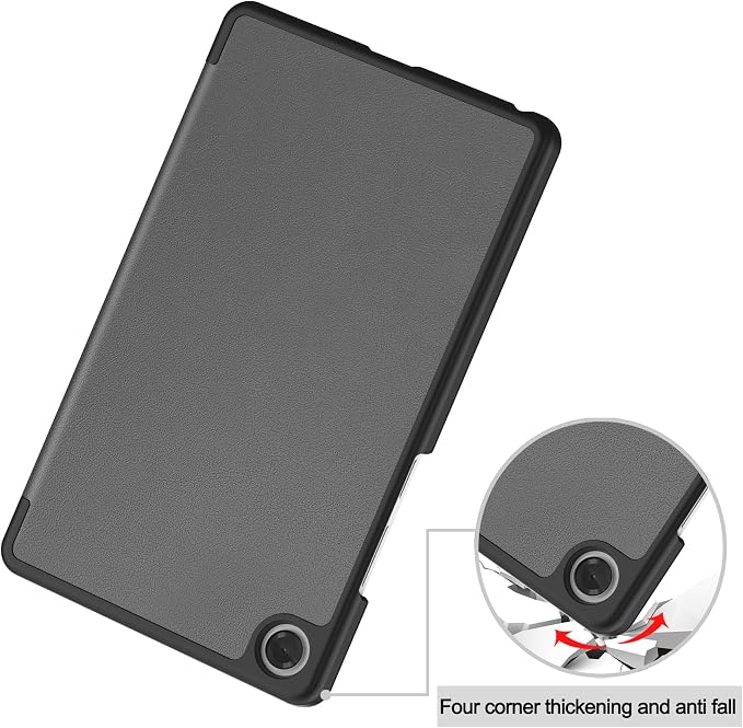 Smart Case for Lenovo Tab One / K9 8.7 Inch 2025 TB305XU/TB305FU Lightweight Trifold Stand Cover Auto Wake Sleep Blackish Green