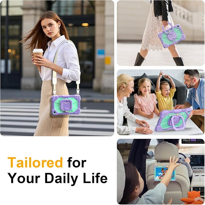 Case for Samsung Galaxy Tab A9 Plus 11 Inch 2023 Ubearkk Rugged Case for Samsung Galaxy A9+ Tablet SM-X210/X216/X218 with Screen Protector 360 Rotating Stand Shoulder Strap Pen Holder Black