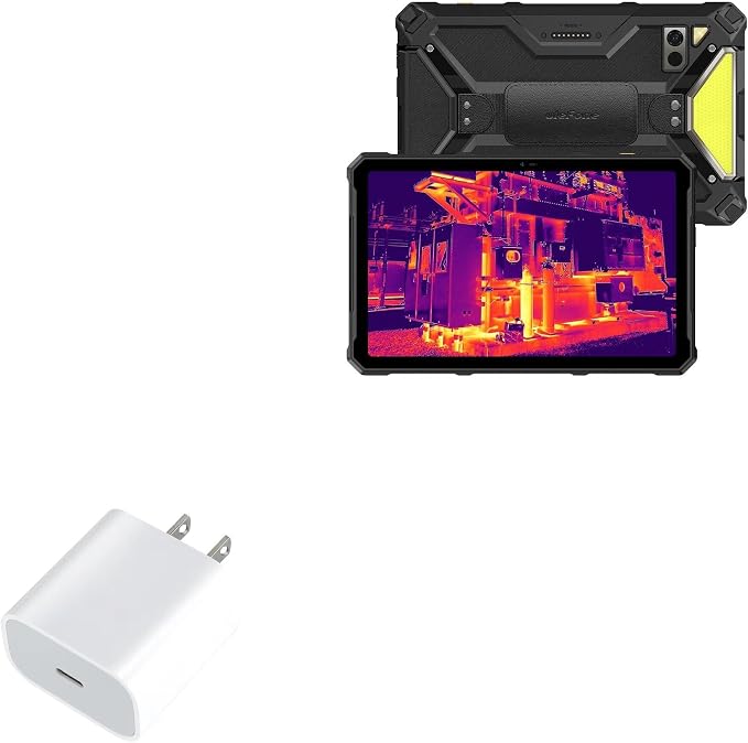 BoxWave Charger Compatible with Ulefone Armor Pad 4 Ultra - PD GAN miniCube (30W) 30W Tiny PD GAN Type-C Wall Charger - Winter White