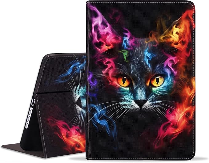 Case for Samsung Galaxy Tab S10 Lite/ S10 FE/ S9 FE 5G 10.9 Inch/ S9 11 Inch - Slim PU Leather Folding Stand Folio Cover with Auto Sleep/Wake - African American Girl