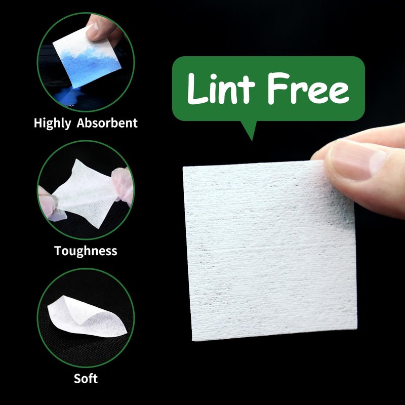 ILANSIN 1300PCS Gun Cleaning Kit - 1000PCS Patches + 300PCS Swabs, 2"x2" Rags, 6" Long Cotton Swabs for 9mm & All Calibers