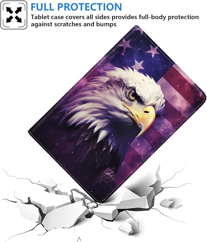 Case for Samsung Galaxy Tab S10 Plus 2024/ S9 Plus/ S9 FE Plus 5G 12.4 Inch 2023 Slim PU Leather Stand Folio Cover with Auto Wake Sleep Abstract Paint Dogs