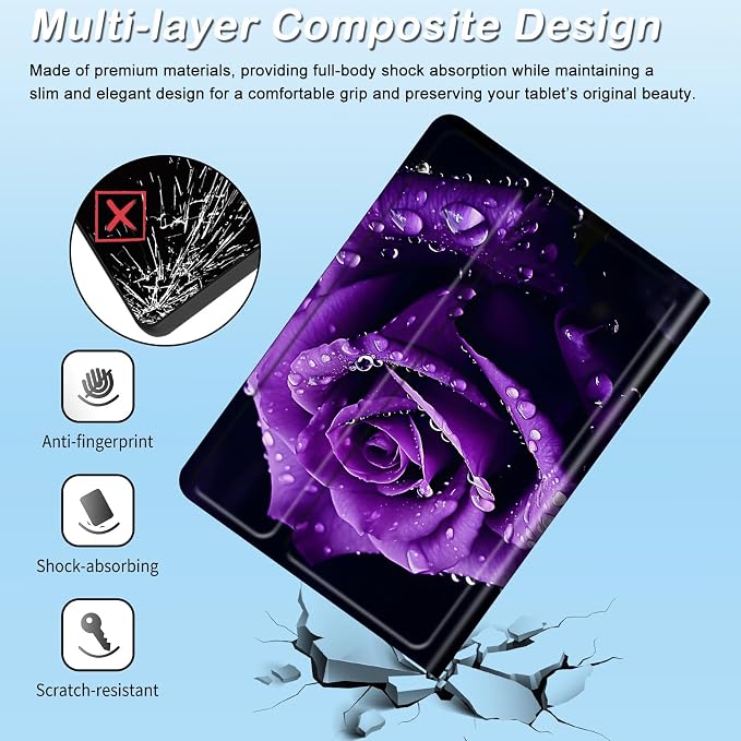 for 6 Kindle 2024 and 2022 (11th Generation) Case Slim Lightweight Smart Cover Case with Auto-Wake/Sleep for Kindle 2024Beach Starfish