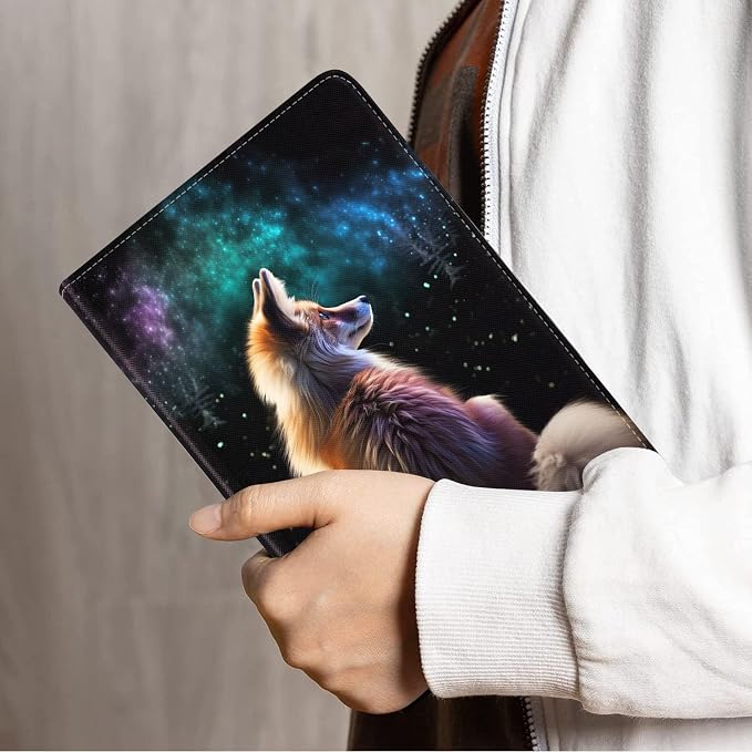 Case for Samsung Galaxy Tab S10 Lite/ S10 FE/ S9 FE 5G 10.9 Inch/ S9 11 Inch - Slim PU Leather Folding Stand Folio Cover with Auto Sleep/Wake - African American Girl