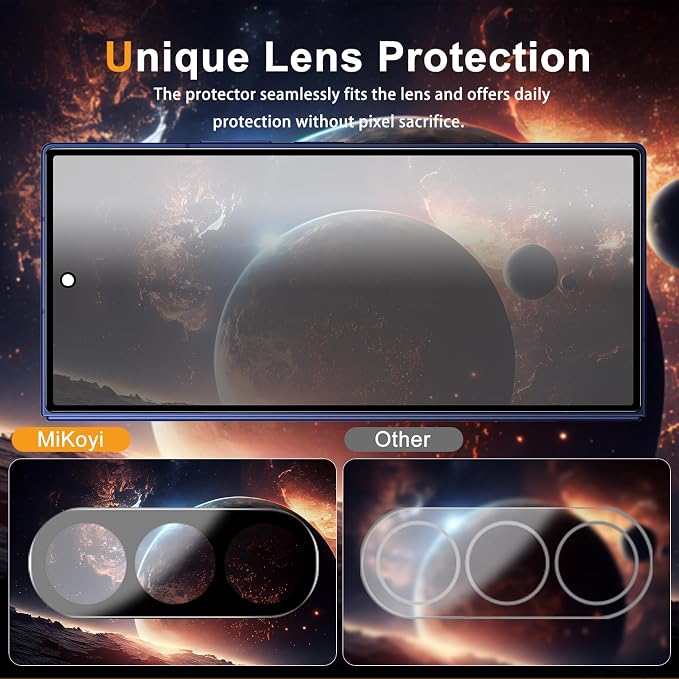 Privacy Screen Protector for Google Pixel 10 Lens Protector | [2+2] 9H Hardness Tempered Glass Protective Film + Camera Lens Protector [Full Coverage] [Anti-Spy] [Scratch-Resistant]