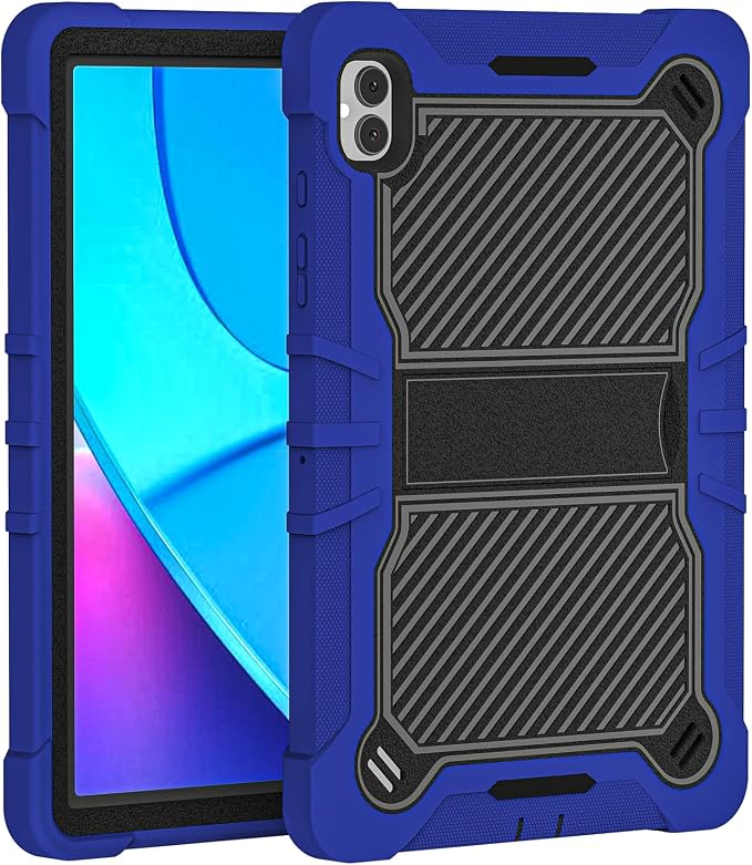TJS Compatible with Boost Celero 5G Tab Tough Tablet Case (Black) | Strong Kickstand Hybrid Case Cover for Celero 5G Tab