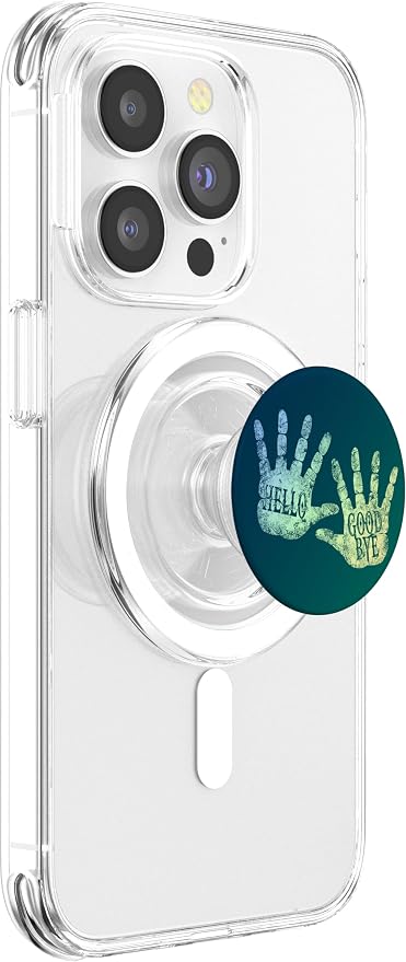 HELLO and GOODBYE Academy DAILY GREETINGS Humor Vintage Art PopSockets Adhesive PopGrip