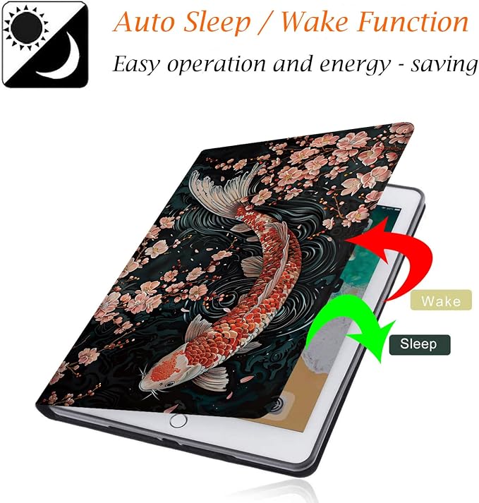 Case for Samsung Galaxy Tab A9 Plus 11 2023 Multi-Viewing Angles with Automatic Sleep/Wake Function for Samsung Galaxy A9+Tablet (SM-X210/X216/X218) American Flag Wolf