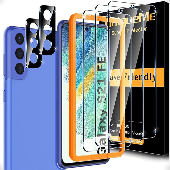 UniqueMe [2+2 Pack Compatible with Samsung Galaxy Note 20 Ultra 6.9 inch Soft TPU Screen Protector 【Not Glass】 and Camera Lens ProtectorHD Clarity [Case Friendly][Bubble Free] [Anti-slip tool]