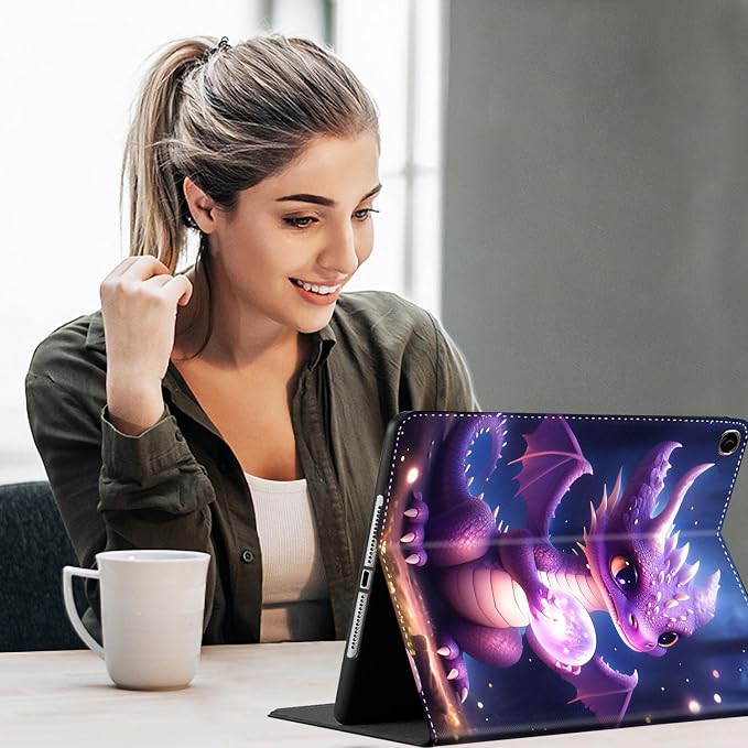 Case for Samsung Galaxy Tab S10 FE Plus 5G Multi-Angle Stand Smart Cover Shockproof with Auto Wake/Sleep for Galaxy Tab S10 FE+ 13.1 Inch (SM-X620/SM-X626B) 2025 Magic Mushrooms Fungus
