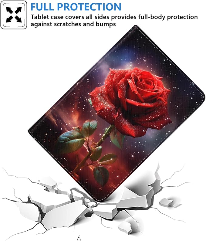 Case for Samsung Galaxy Tab S10 Plus 2024/ S9 Plus/ S9 FE Plus 5G 12.4 Inch 2023 Slim PU Leather Stand Folio Cover with Auto Wake Sleep Abstract Paint Dogs