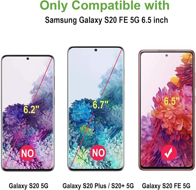 3 pack Anti Blue Light Tempered Glass Screen Protector Compatible with Samsung Galaxy S20 FE.Eye Protection Tempered Glass FilmNo Bubbles9H Hardness HD Blue Light Blocking Screen Protective Film