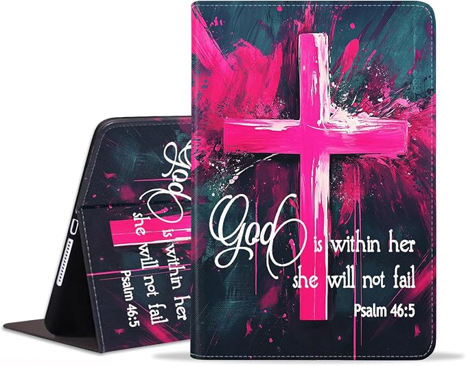 Case for Samsung Galaxy Tab A9 Plus 11 Inch 2023 Model (SM-X210/X216/X218) Premium PU Leather Stand Folio Cover with Auto Sleep/Wake Abstract Colorful Dog