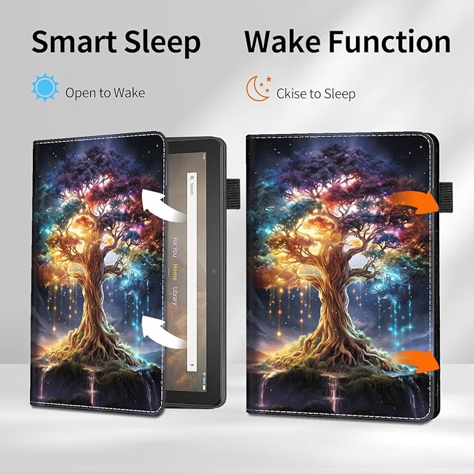 Case for Amazon Kindle Fire Max 11 Tablet (13th Generation 2023 Release) - Slim Fit Standing Cover with Auto Sleep/Wake for All-New Fire 11 Max Tablet，Enchanted Forest 2