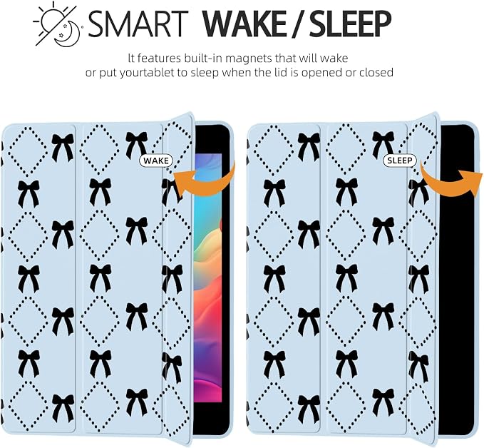 Joyland Leopard Print for iPad 10th Generation Case 10.9 inch 2022/iPad (A16) 11th Gen 11 2025Built-in Pencil Holder with Shockproof Cover Clear Transparent Back Shell Auto Wake/SleepBlack
