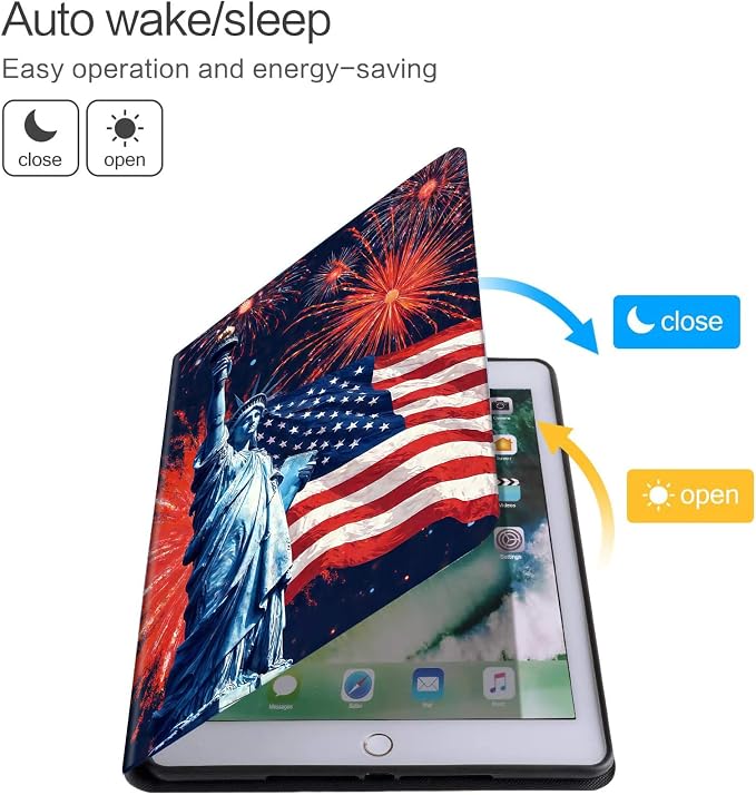 DEGDFSGR for Amazon Fire HD 10 Tablet 10 Plus Tablet Case (13th/11th Generation 2023/2021 Release) with Adjustable StandAuto Sleep/Wake for Kindle Fire 10 Case 10.1 inchAmerican Flag Sunflower Cross