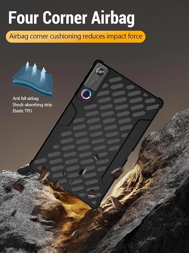 Case for Lenovo Legion Tab Y700 Gen 5 Tablet 8.8 Inch (Black) | Flexible TPU Heat Dissipation Cover Lightweight