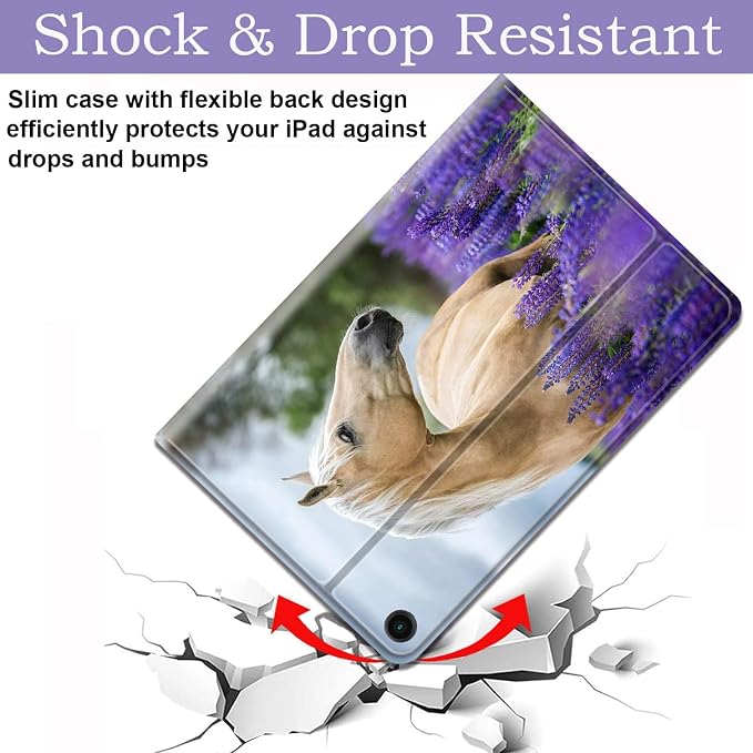 Case for Samsung Galaxy Tab A11 + Plus/A9 + Plus 11 Inch 2025/2023 Ultra-Thin Multi-Angle Protective Cover with Auto Sleep/Wake Black Cat and the Blue Flower