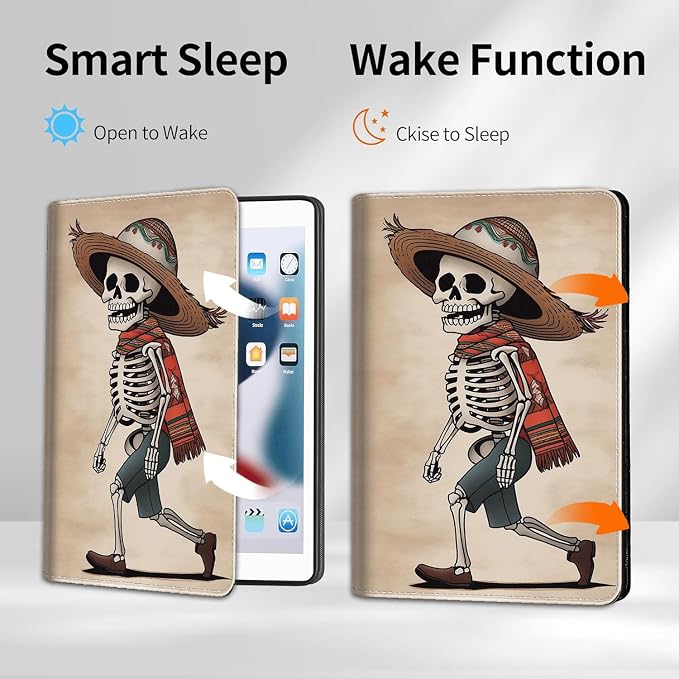 Case for iPad 10.2/10.5，iPad 9th/8th/7th Gen，for iPad 10.2 inch 2021/2020/2019/iPad Air 3rd Gen/Pro 10.5 - Slim Fit Standing Cover with Auto Sleep/Wake，Frog Playing Guitar