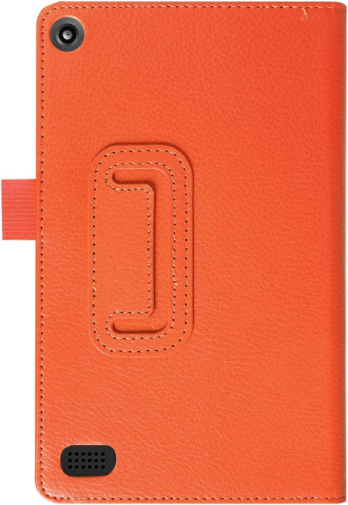 Tablet Cover for Amazon Kindle Fire 7 5th Generation(Model:SV98LN2015 Release)Ultra Slim Folio Stand Lightweight Leather Case for Kindle Fire HD7 5th Gen 7 (Li-Brown)