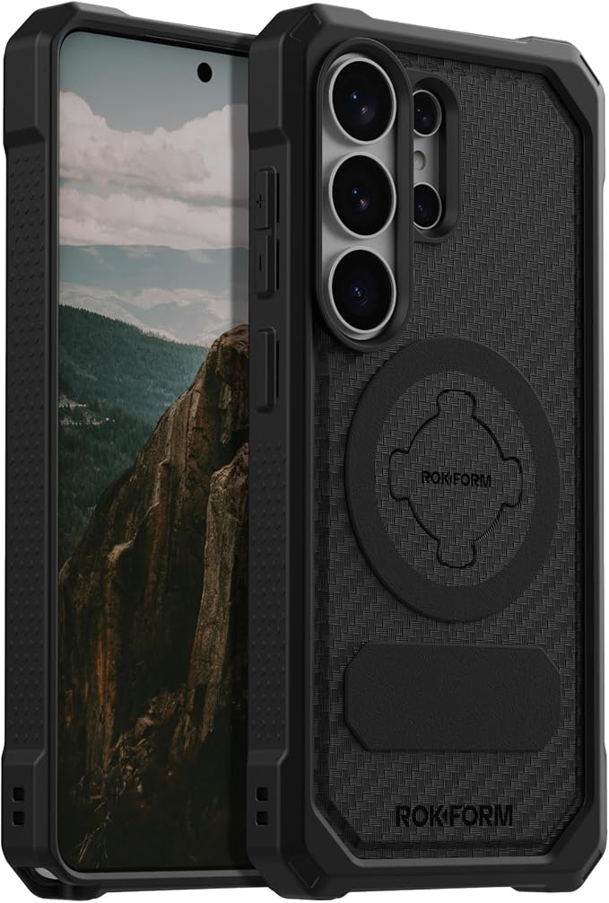 Rokform Rugged Case for Galaxy S26 Magnetic + RokLock (Black)
