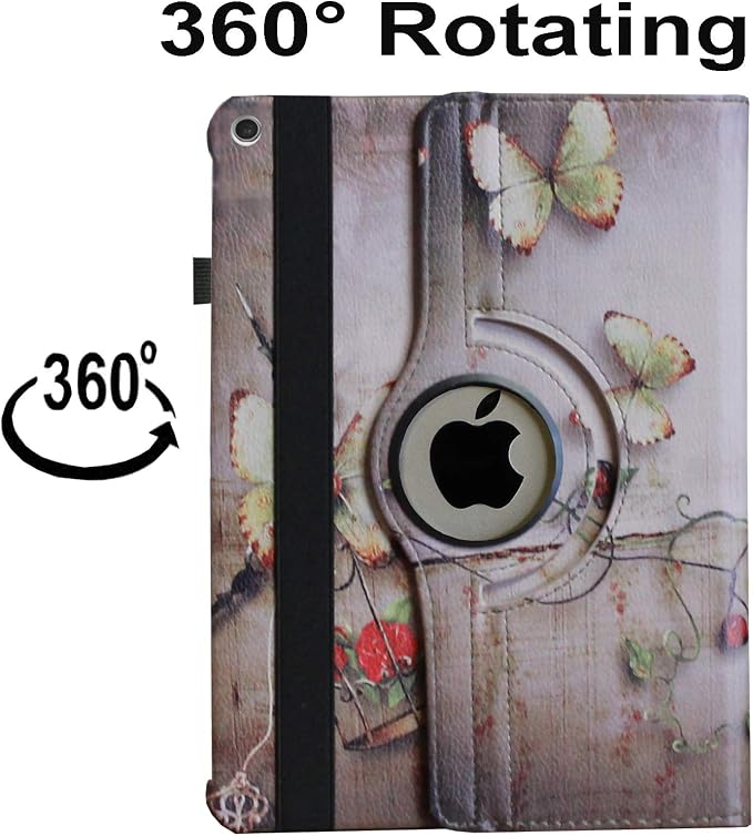 Case for iPad 10.2 inch for iPad 9th 8th 7th Generation Rotating Stand Smart Magnetic Auto Wake Up/Sleep Cover for A2602 A2603 A2604 A2605 MK2L3LL/A MK2P3LL/A MK673LL/A (Black)