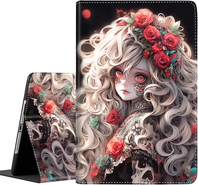 Case for iPad Pro 11 Inch 2022/2021/2020 (4th/3rd/2nd Gen) for iPad Air 5th / 4th Generation 10.9 Inch (2022/2020) Durable Shockproof Protective Cover，Black Woman Queen Afro Design