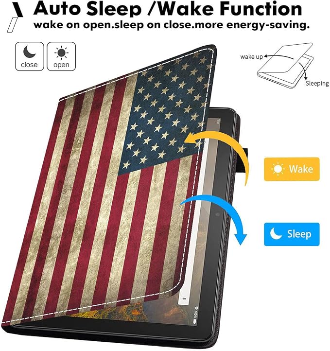 Case for Amazon Fire HD 10 Tablet (9th/7th Gen 2019/2017 Release) Premium PU Leather Cover with Auto Sleep Wake Feature Folio Case for Fire 10.1 Tablet Bible Verse Jeremiah 29:11