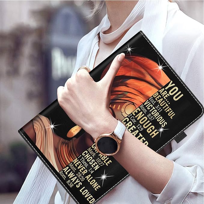 Case for Amazon Fire Max 11 Tablet (13th Generation 2023 Release) Multi-Angle Smart Stand Cover Auto Sleep/Wake for Fire 11 Max Tablet，African American Women Inspirational Quotes