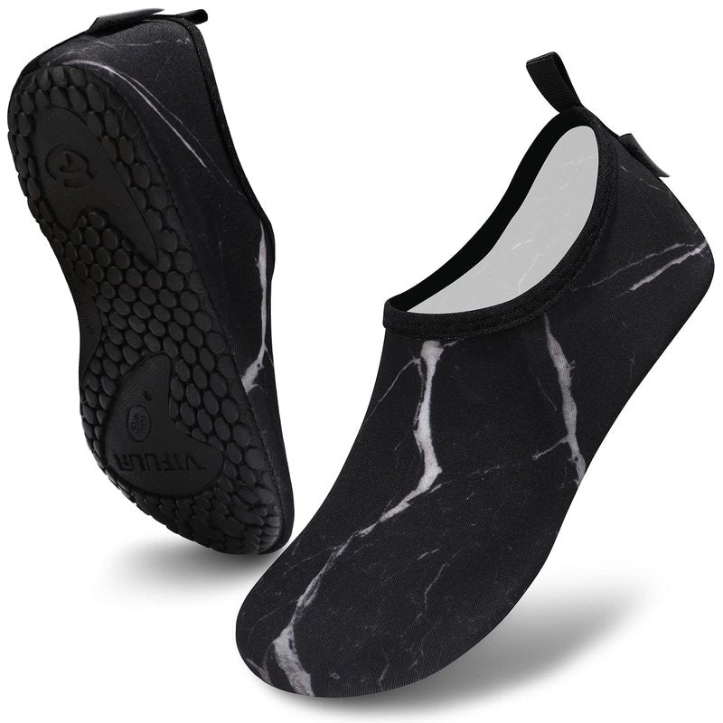 VIFUUR Water Sports Unisex Shoes Marble Black - 9-10 W US / 7.5-8.5 M US (40-41)