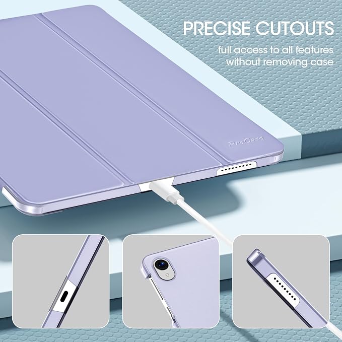 ProCase for Onn. 11 Inch Tablet Pro 2024 Case -Black | Slim Stand Hard Back Shell Protective Smart Cover for Onn. 11” Tablet Pro 2024 Model