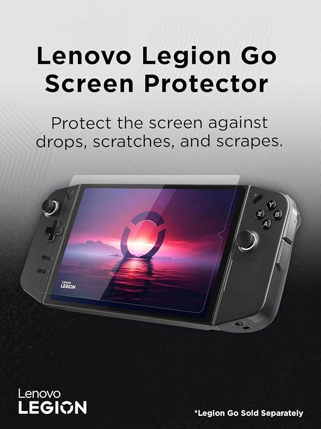 Lenovo Legion Go Screen Protector - Ultra-Thin 0.33mm Protective Glass with 9H Hardness - Guards Against Drops Scratches and Scrapes - Easy Application High Transparency
