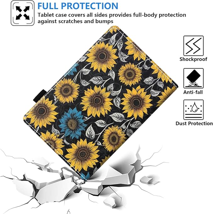 Case for Amazon Fire HD 8/HD 8 Plus Tablet (8 12th/10th Generation 2024/2022/2020 Release) Slim PU Leather Stand Folio Cover with Auto Wake Sleep African Woman Wolf