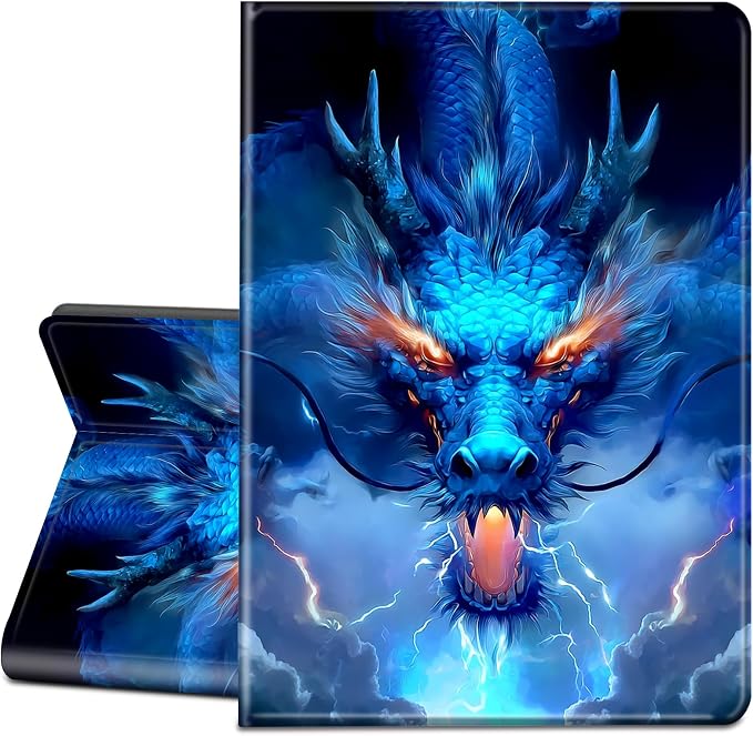 Case for Microsoft Surface Go 4/3/2/1 (2023/2021/2020/2018)-Slim PU Leather Lightweight Adjustable Stand Smart CoverAmerican Flag