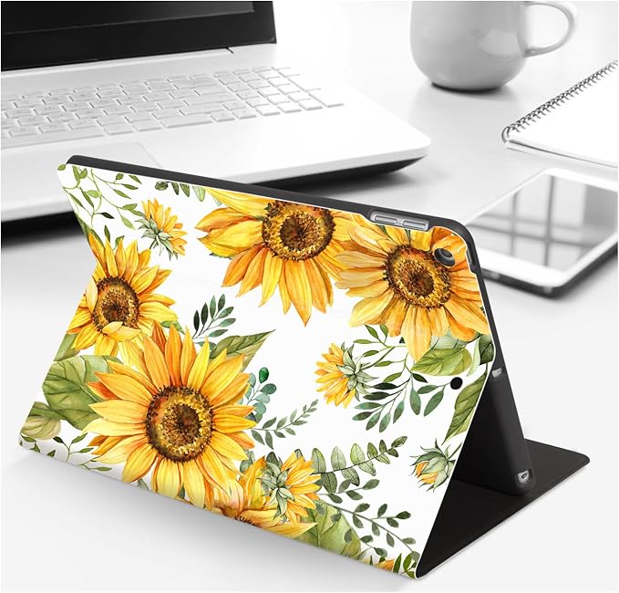 Lokigo Case for iPad 9th/8th/7th Gen 10.2 Air 3rd/Pro10.5 Aurora Forest | Protective Folio Soft Back Cover Pencil Holder for Teens/Students/Office Staffs 4 Angles Viewing Stand Auto Wake/Sleep
