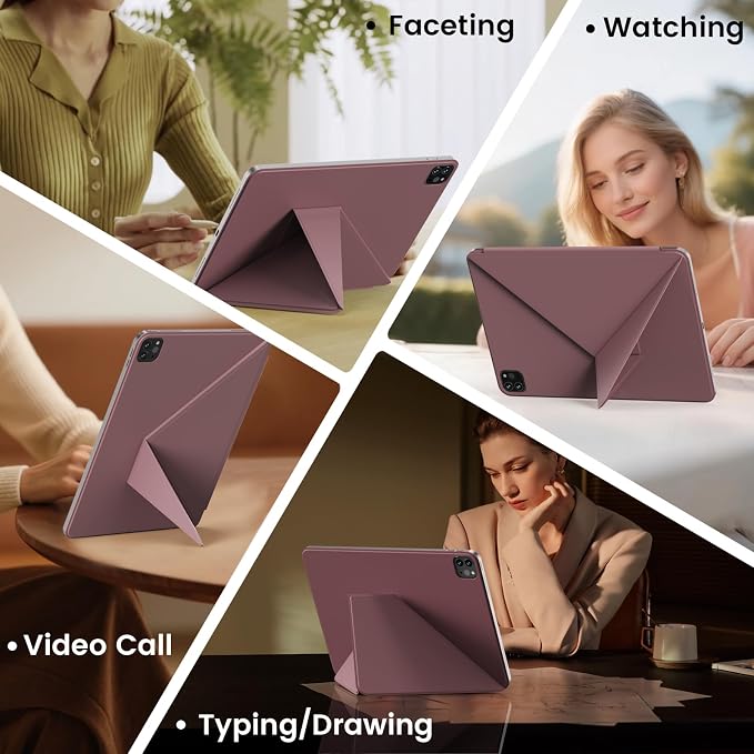 Magnetic Case for iPad Pro 11 Inch 4th/3rd/2nd Gen Black | Magnetic Attachment Support 2nd Gen Pencil Charging Slim &amp Light Folio Stand Case for iPad Pro 11'' 2022/2021/2020