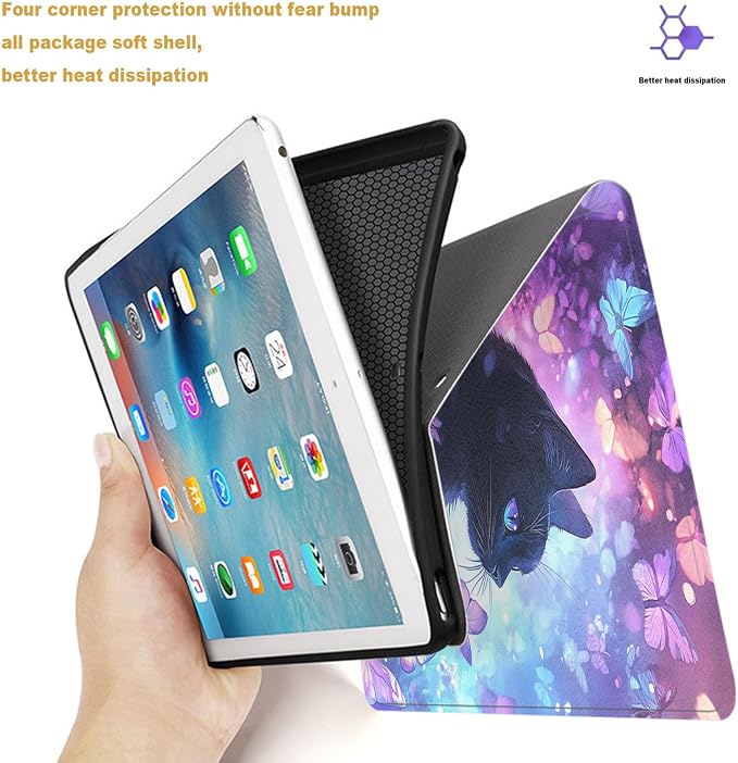 Tablet Case for 6 All-New Kindle (11th Generation2024/2022 Release)Shockproof Protective Cover with StandAuto Wake/SleepAmerican Flag Deer