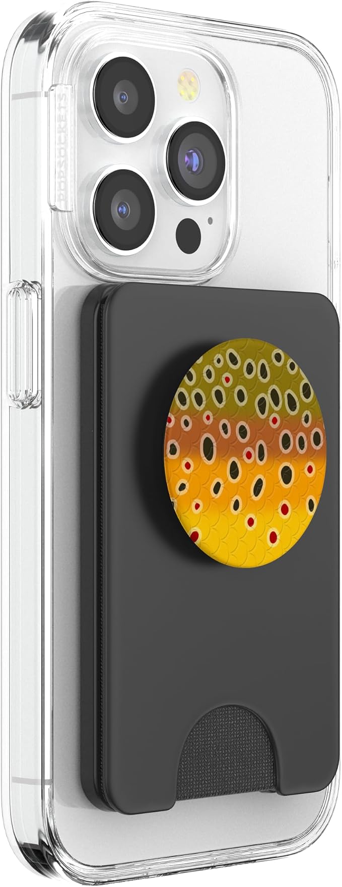 Brown Trout Pattern Fish Art Trout Fishing Fly Fishing Gift PopSockets Adhesive PopGrip