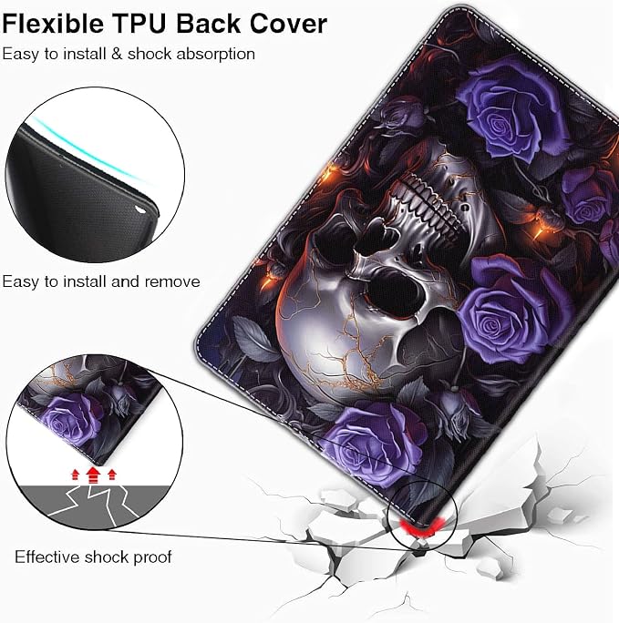 Case for iPad 10.2/10.5，iPad 9th/8th/7th Gen，for iPad 10.2 inch 2021/2020/2019/iPad Air 3rd Gen/Pro 10.5 - Slim Fit Standing Cover with Auto Sleep/Wake，Enchanted Forest 2