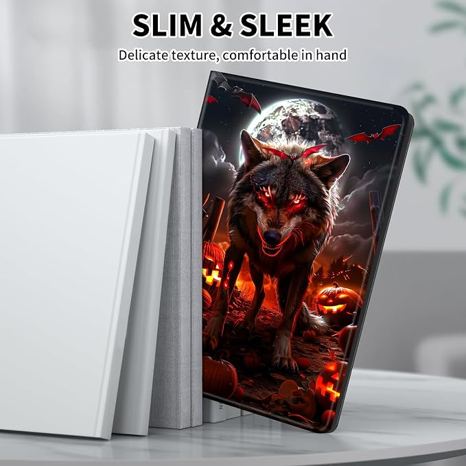 Case for Microsoft Surface Pro 11/10 / 9 13 InchPU Leather Cute Slim Folio Adjustable Stand Cover Case for Surface Pro 11th Edition AIArt Red Dragonfly