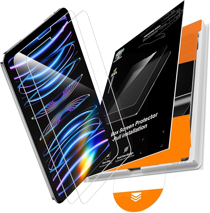 PandaShield 2-Pack Privacy Screen Protector Easy-Installation Box for iPad 11th/10th Gen. A16 (11/10.9 Inch 2025/2022) Anti-Spy Bubble Free Scratch Resistant Apple Pencil Support