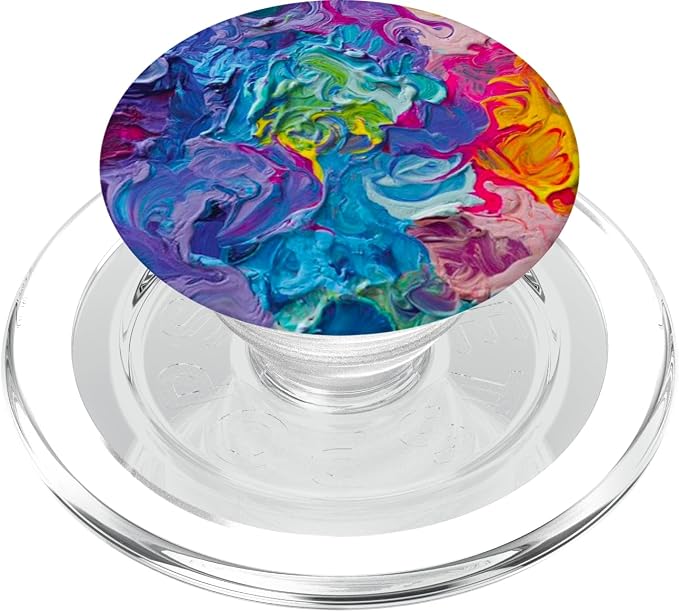 Artist Palette Paint Abstract Bright Colors Design PopSockets Adhesive PopGrip