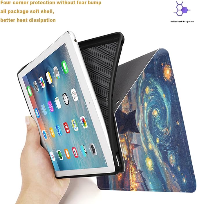 Tablet Case for 6 All-New Kindle (11th Generation2024/2022 Release)Shockproof Protective Cover with StandAuto Wake/SleepAmerican Flag Deer