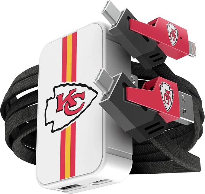 SOAR NFL Slim Wall Charger and 4 In 1 Multi Charging Cable