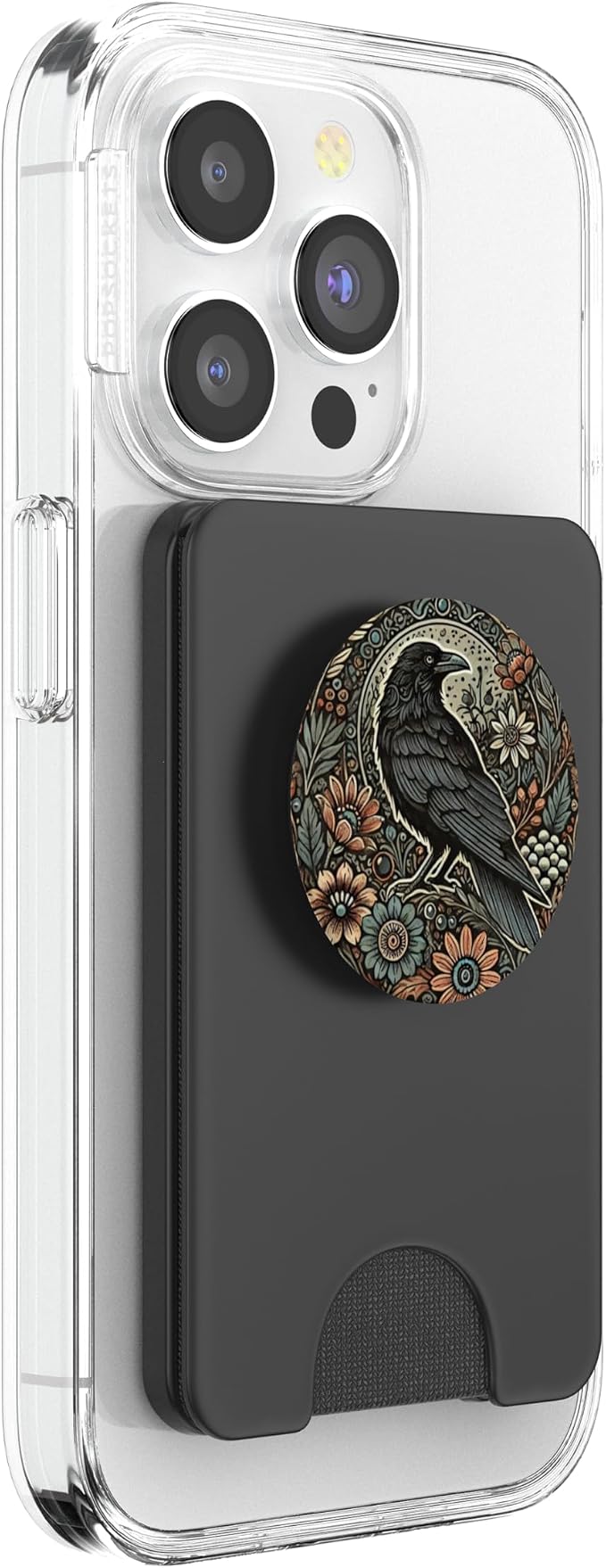 Witch Witchy Halloween Phone Grip Crow Goth Emo Boho Flowers PopSockets PopGrip for MagSafe